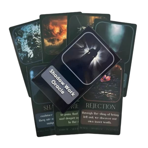 Shadow Work Oracle Cards En 33 engelsk Visions Divination Edition Deck Brettspill Tarot