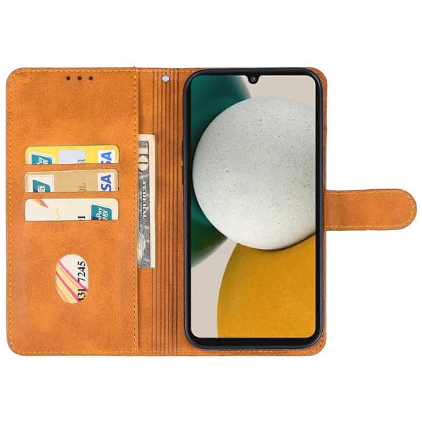 Leather Case for Samsung Galaxy A34 5G (Brown)