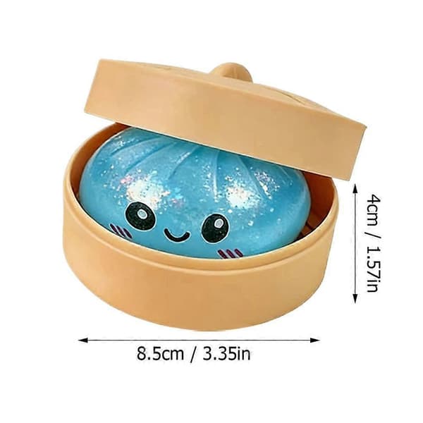 Glitter Dumpling Squishy Box Set Mjuk för Stresslindring Sensorisk Lek Present Pink