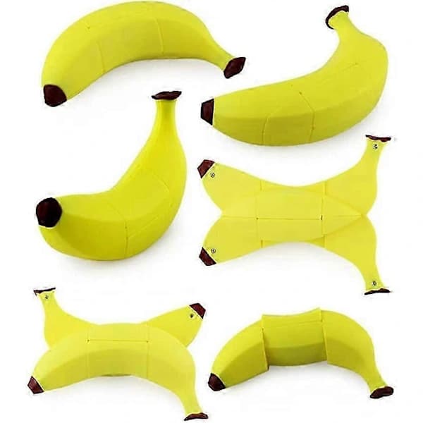 3D Fruit Cube Set with Banana Lemon and Apple Magic Cube Pack Children's Educational Toys 3-pack