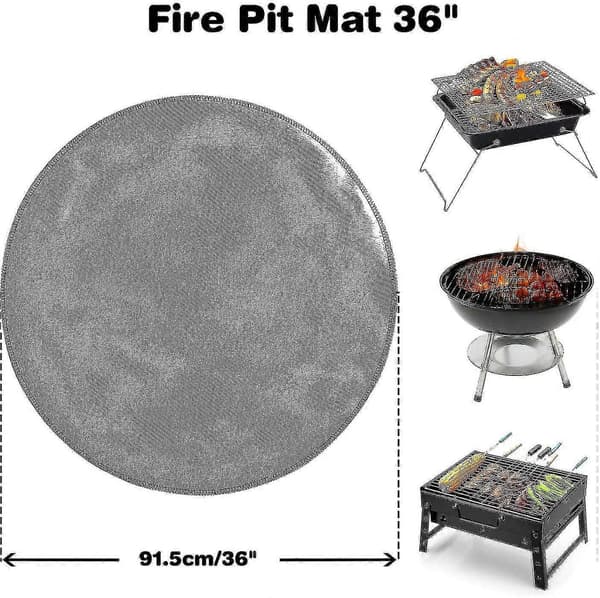 Grill- och eldstadsmatta för höga temperaturer, brandsäker