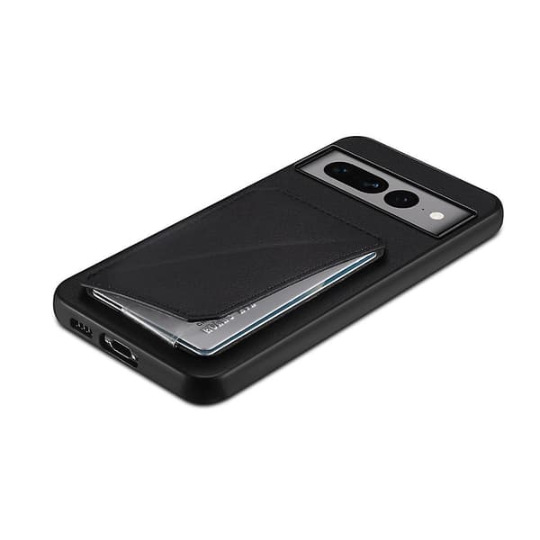 Vasikannahkainen puhelinkotelo Google Pixel 7 Prolle (musta)