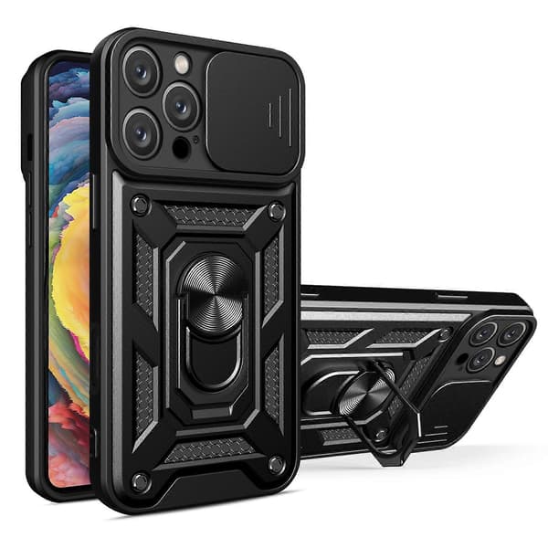 Skjutbart kameraskydd Design TPU+PC Telefonfodral (För iPhone 16 Pro Max)