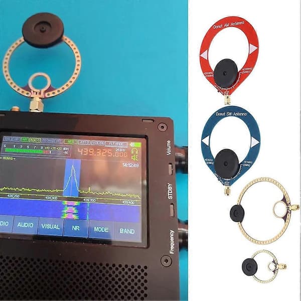 Mini Transceiver Loop Antenne Forbedret PCB-design for Optimal AM MW/SW/UV/UHF/VHF/FM Radiomottak