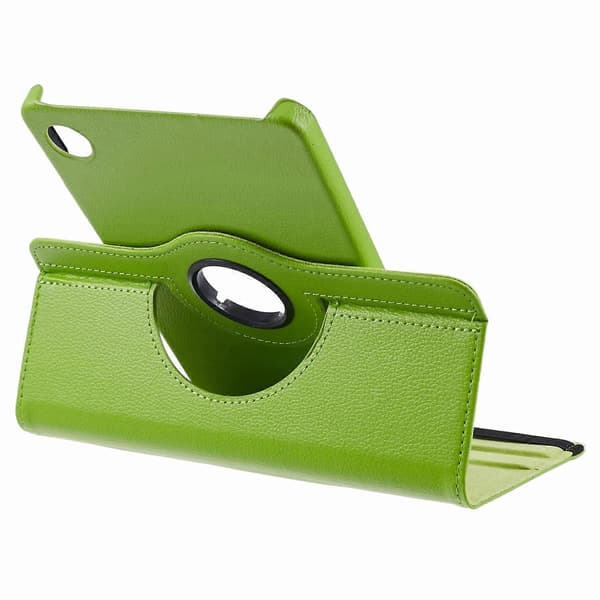 Etui til Samsung Galaxy Tab A9 PU Læder Roterende Stativ Tablet Beskyttelse (Grøn, Grøn)