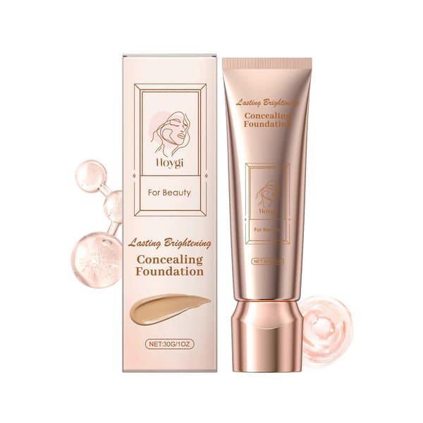 Hoygi Concealing Foundation Moisturizing Light Long-lasting Smudge-proof Makeup Refreshing And Moisturizing Skincare Moisturizing Liquid Foundation