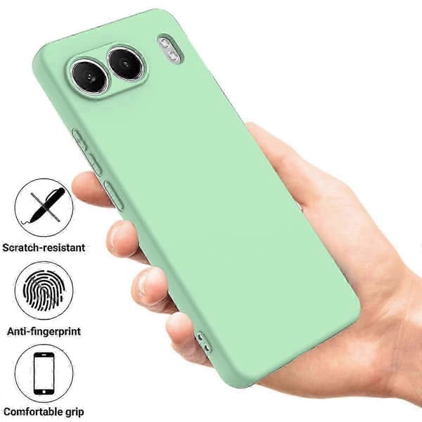 Liquid Silicone Case for OnePlus Nord 4 Scratch Protection with Integrated Hand Strap - (Green)