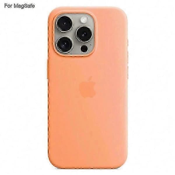 Case for iPhone 15 Pro Compatible with MagSafe Liquid Silicone Phone Case [Induction Popover] (Blue)