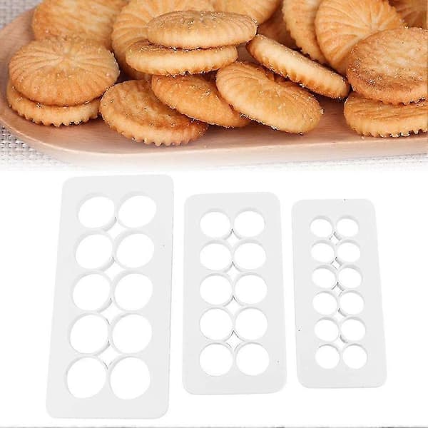3 stk Runde Kakeformer Kakeformer for Dekorasjonsverktøy og Baking