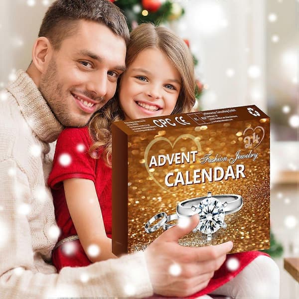 2026 Smycketillbehör 24 st Julkalender Blindlåda