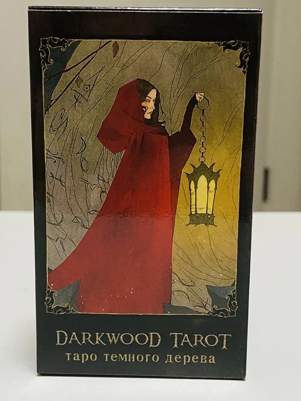 Russisk version Mørkt træ Tarotkort Карты ТароТемного дерева 78 stk. spillekort Light Grey