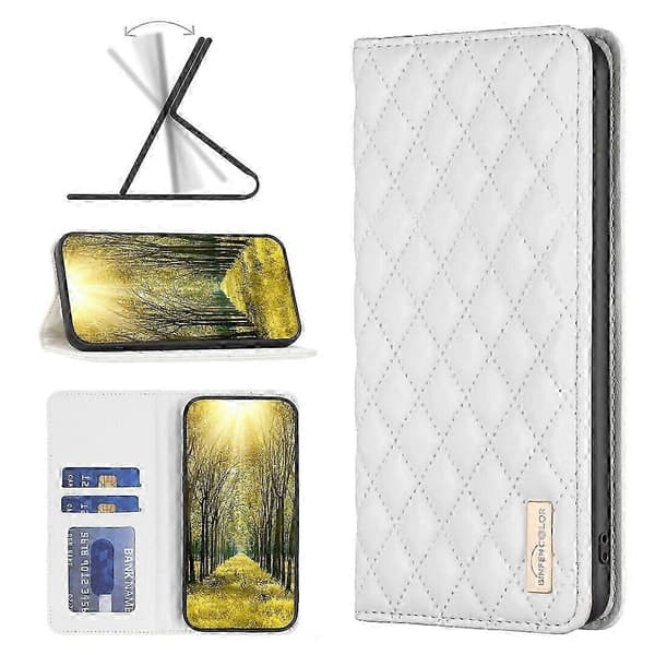 Case for iPhone 11 Pro PU Leather Magnetic Closure Flip Folio Protective Case Holder (White)