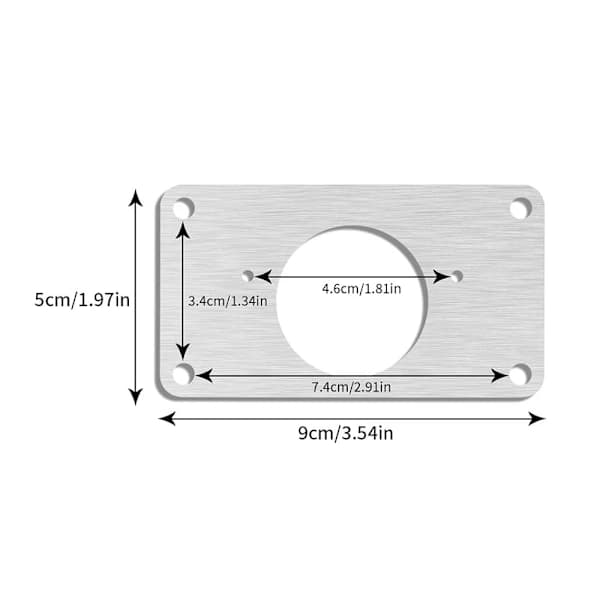 Hinge Repair Plate 90x50mm 10-pack