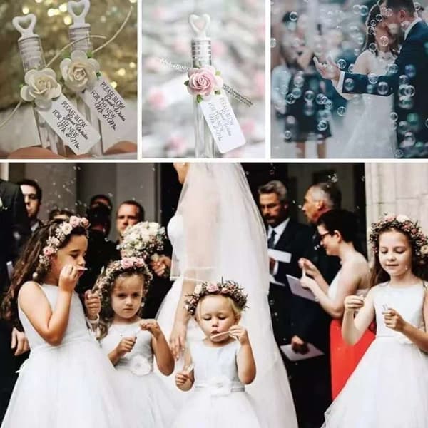 Mini Soap Bubbles Wedding Party 48-pack - Cheap Gifts