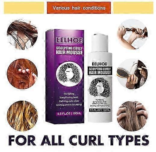 Elastin för styling av lockigt hår, återfuktande och fluffande elastin för styling av lockigt hår