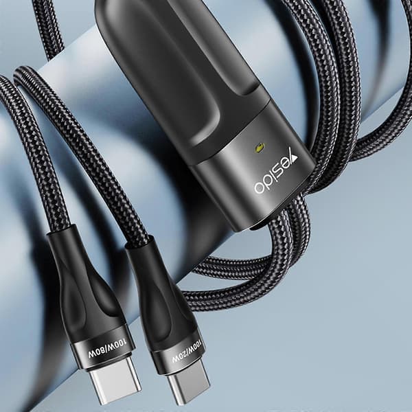 Pd 100w 2-i-1 Multi Ladekabel Flere Ladekabler Usb C Til Telefon Usb C