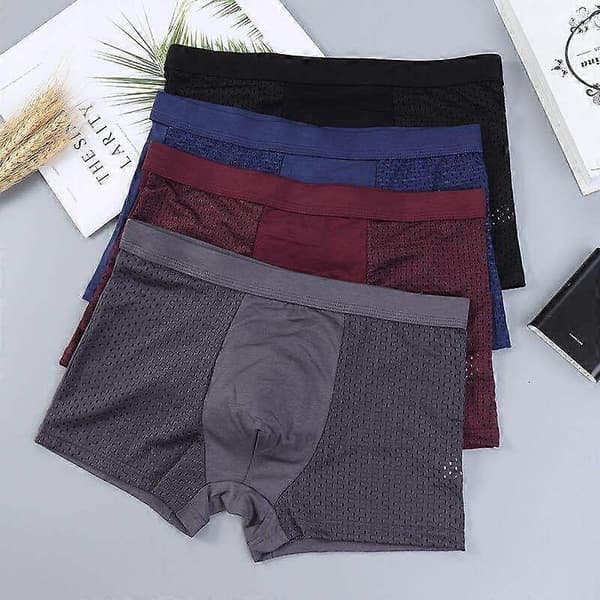 4 st bambu boxer briefs, Box Hero bambu boxershorts män - för komfort hela dagen_present
