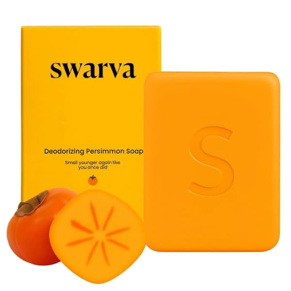 Persimmon Soap Naturally Deodorizing for Seniors Deep Hydration Gentle Full Body Cleansing
