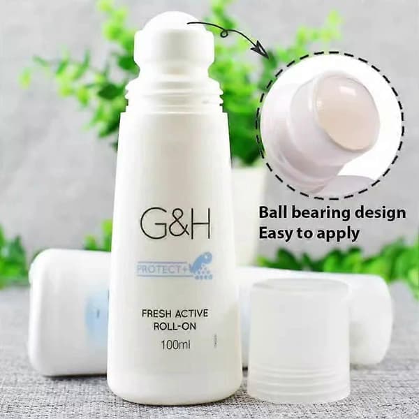 G&H Deodorant Roll-On Refreshing Antiperspirant Refreshing Scent Pearl Dew Reduces Dry Odor (Blue)