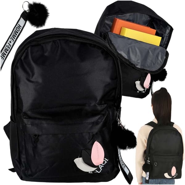 School Bag for Children - Backpack Svart black