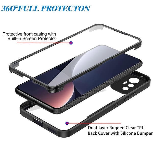 For Xiaomi 12 Pro 5G Acrylic + TPU 360 Degree Full Coverage Shockproof Phone Case (Green)