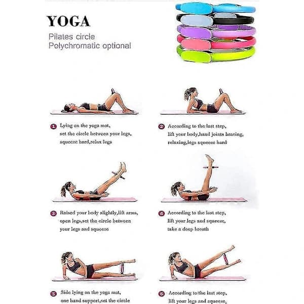 Pilatesmodstandsringe er velegnede til yoga- og Pilatesøvelser.