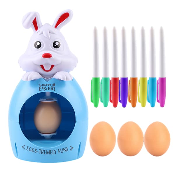 Easter Egg Decoration Kit with Rabbit Shape, Easy-to-Use Egg Drawing Tool for Kids, Boys, Girls