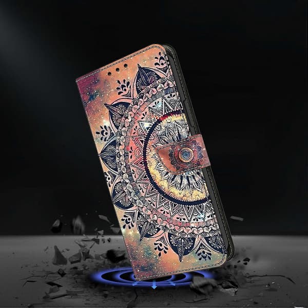 Case for Xiaomi Redmi Note 13 4G, pattern print, anti-drop leather flip wallet phone case (Style K)
