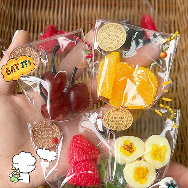 Simulerad fruktsquishy – med kulkedja – Långsamt stigande Crazy Mango