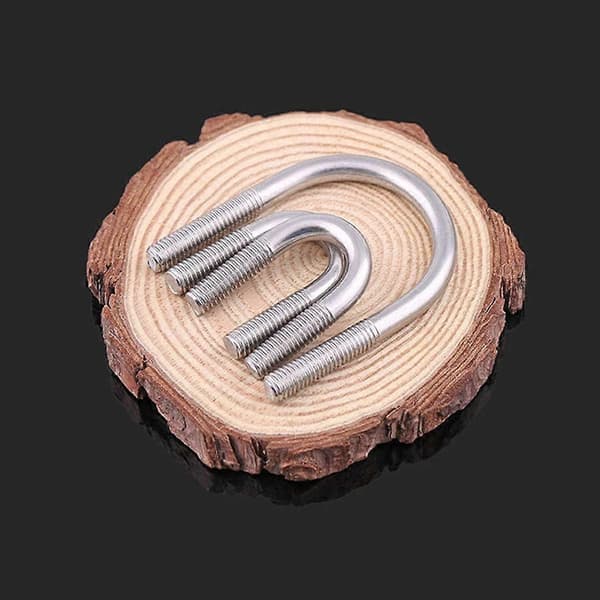 304 rustfritt stål U-bolt, U-bolt med muttere, M660mm, 3 stk