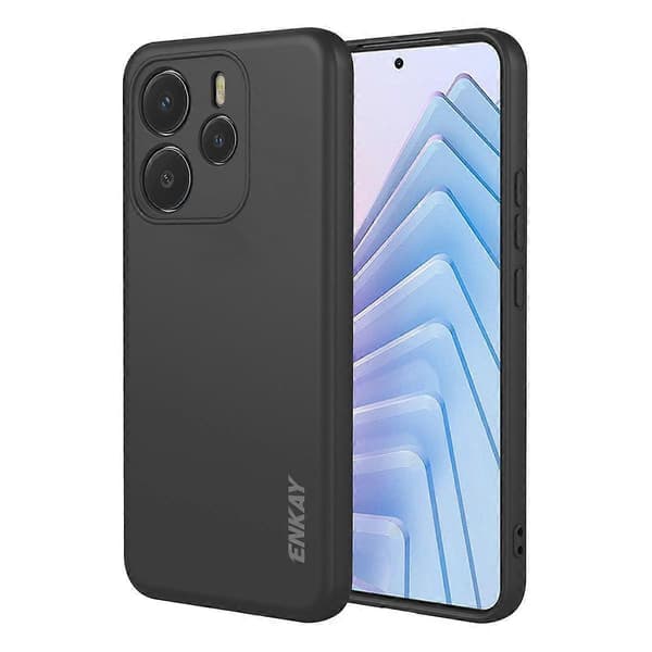 ENKAY Liquid Silicone Soft Shockproof Phone Case (For Redmi Note 14 5G India / Global)