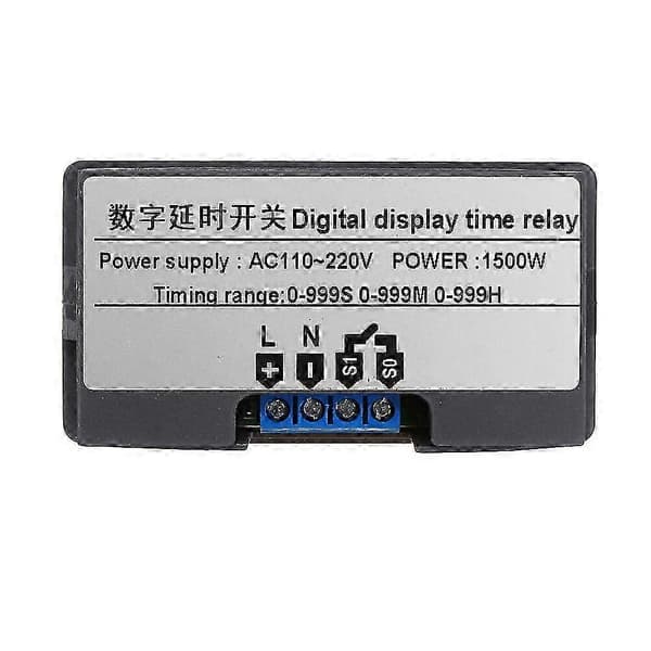 Ac110v-220v Digital Display Tidsrelä Automation Delay Timer Control Switch Relämodul_Kvalitetsgåvor