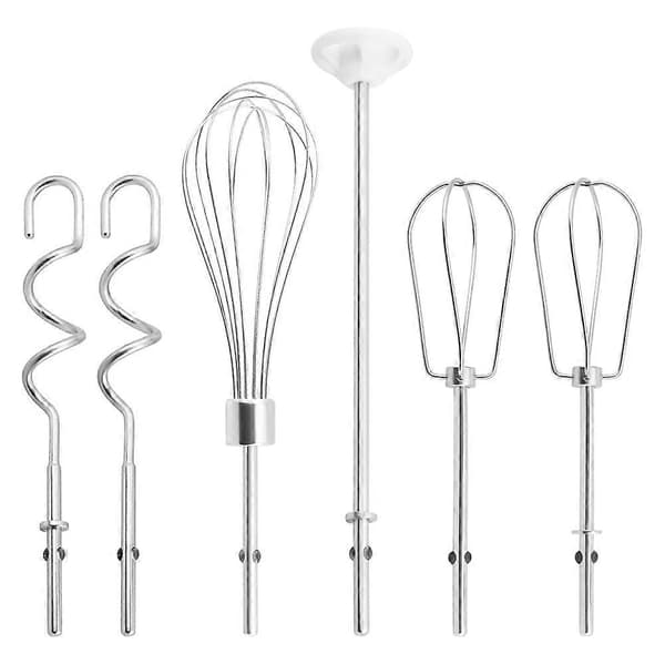 Handmixer Tillbehör Visp, Blandstav och Degkrokar Silver