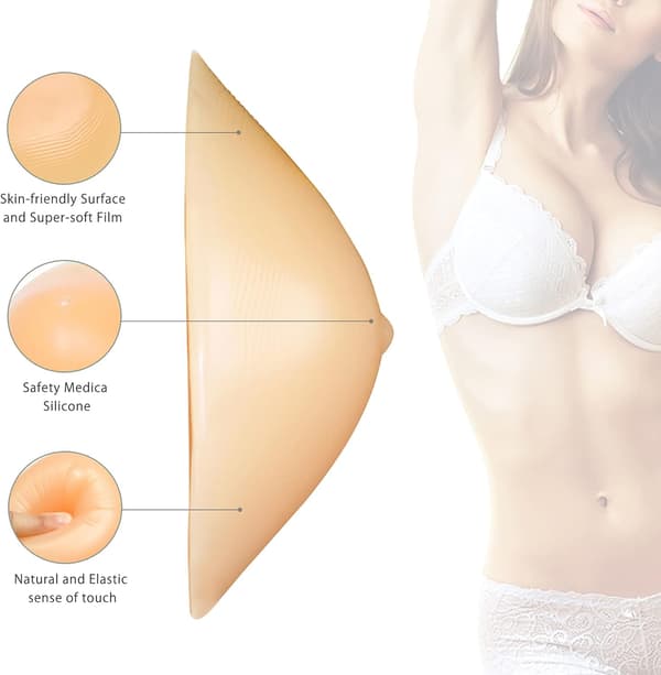 Silikonbröstform Mastektomiprotes Triangelform 150g