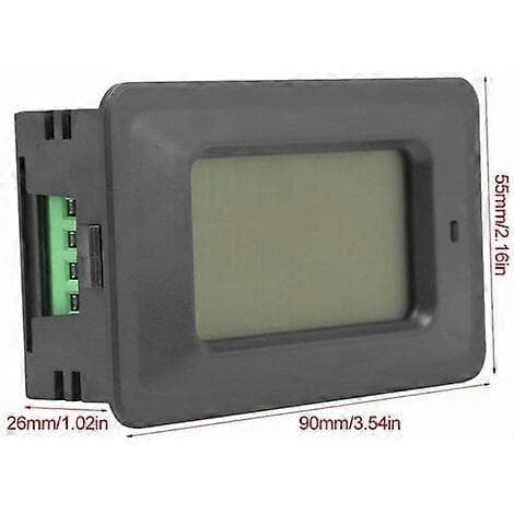 Multimeter, 6-i-1 digital voltmeter-amperemeter husholdnings digital LCD-måler, 110V-250V 100A strømkontrollpanel