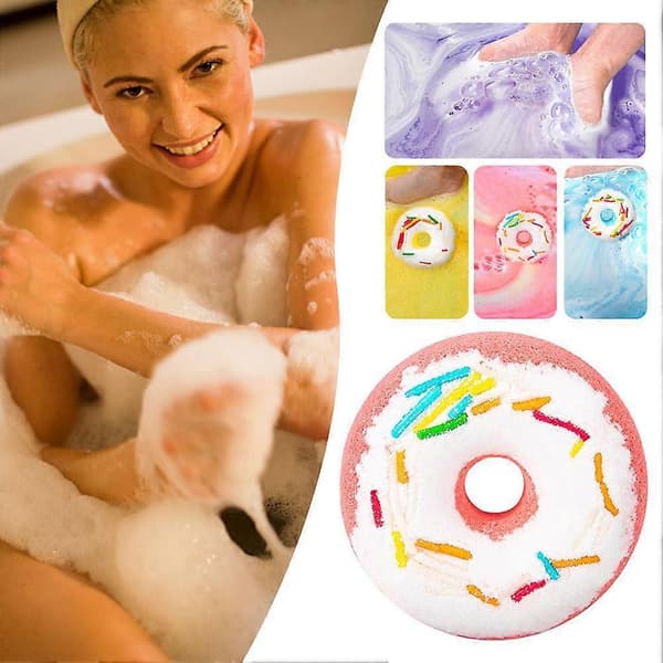 2025 Badebombe Donut Badebombe Boblebadebomber Sjov Donutformet Boble