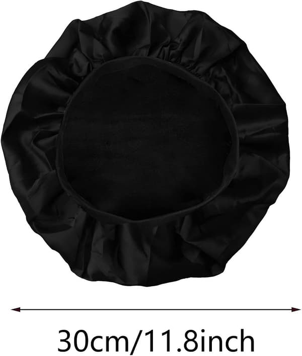 3 st silkesmössa satinmössa hårmössor elastiskt brett band natt sov mössa mjuk satin sov mössa mössa för kvinnor sovande flicka hårvård_Billiga gåvor