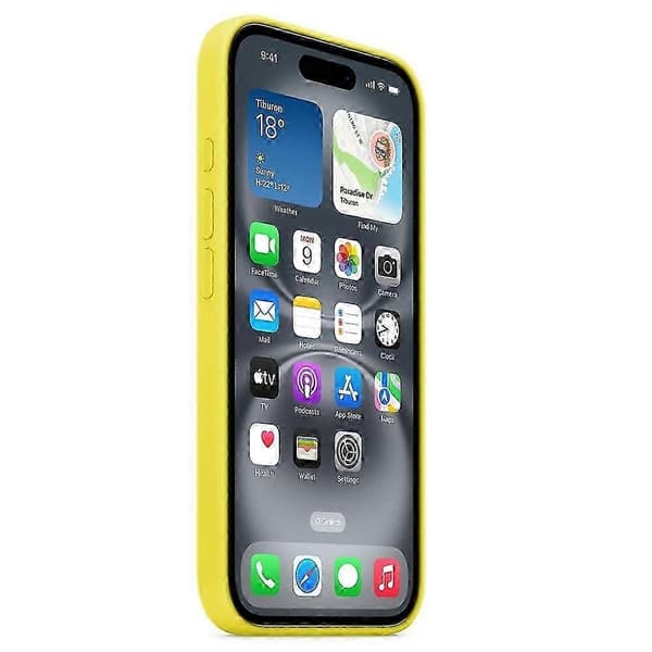 Case for iPhone 16 Plus Compatible with Magsafe Liquid Silicone Phone Case [induction popup] (Yellow)