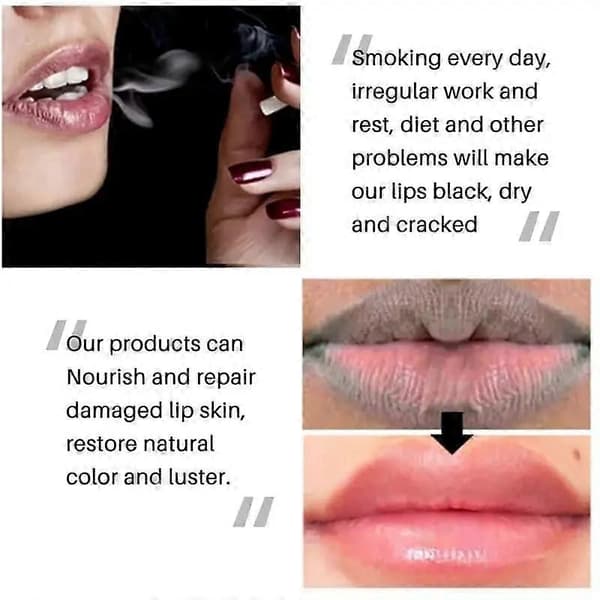 Lip Balm for Smokers Dark Lip Treatment with Pigment Equalization and Deep Hydration