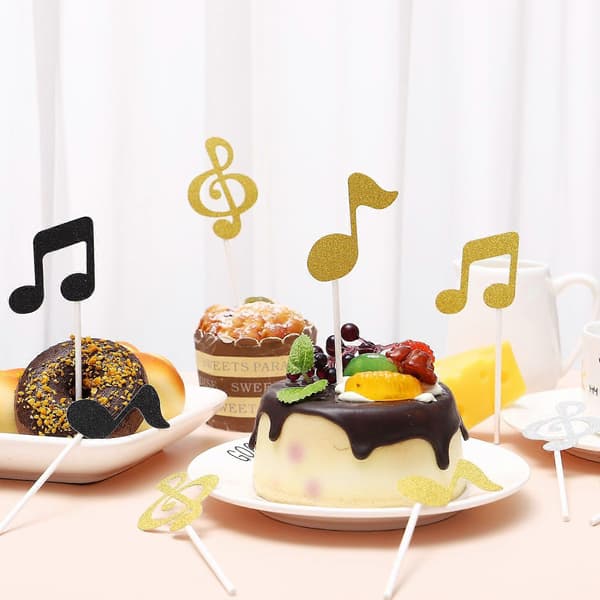 18 stk. Noder Kagepynt Cupcake Toppers Fødselsdagsfest Dekorationer Papir Kagepynt