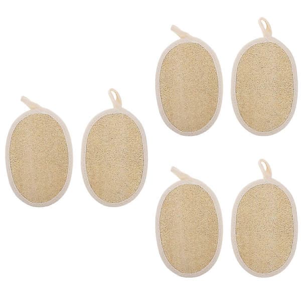 Kroppsrengörare Dusch Gnuggande Badhanddukar för Bad 6st Beige Material