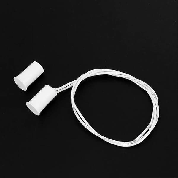 Magnetisk Dørbryter RC-33 NC Innfelt Kablet Sikkerhetsvindu Dørsensor Alarm Hvit - (10 Sett) Vit