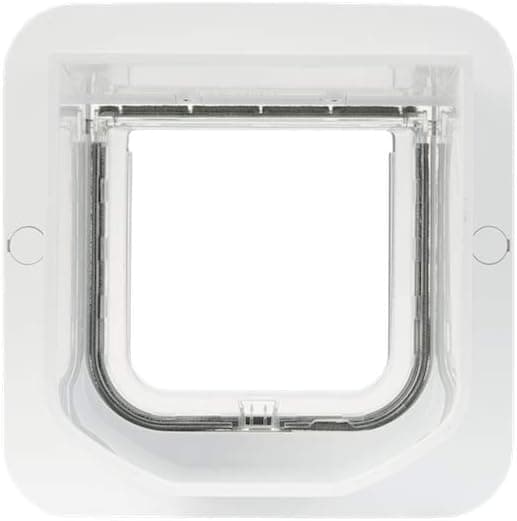 Sure Petcare Microchip Cat Flap, White, Scans Pet ID on Entry