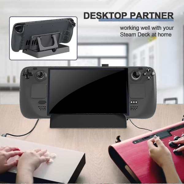 Sammenleggbar skrivebordsstativbrakett for Steam Deck/NS Switch OLED Lite