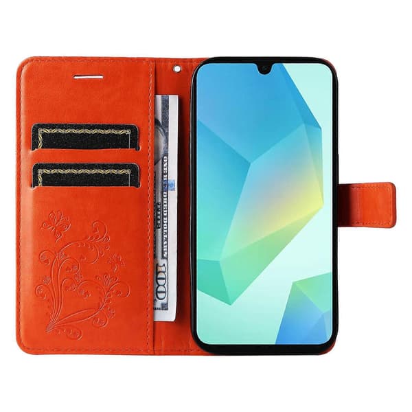 3D Butterfly Embossed Pattern Flip Leather Phone Case For Samsung Galaxy A26 5G Global