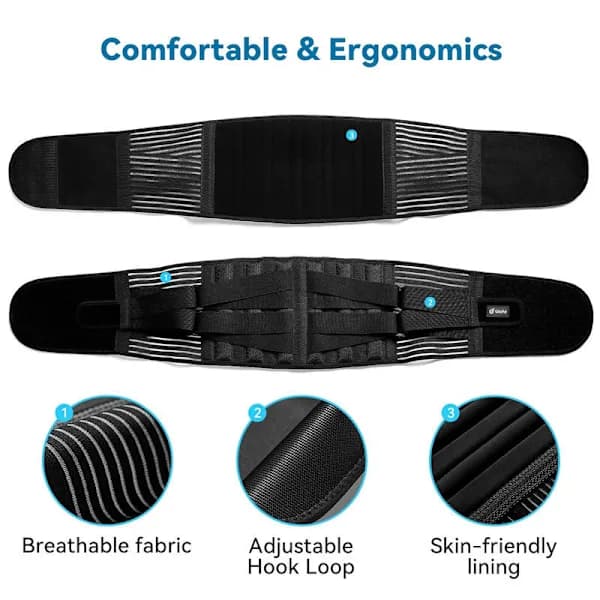 INF Compression Belt/Back Support/Lumbar Support, L (Waist 105-120)
