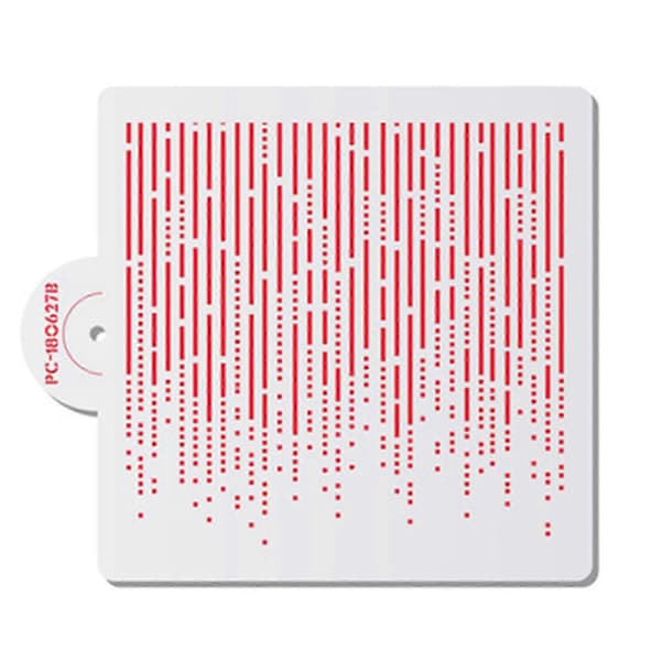 Cake Stencil Dotted Line Pattern Ornamental PET Cake Edge Spray Template for Cake Decoration