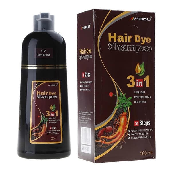 Hårfarveshampoo Hårfarve Shampoo Farver Hår på få minutter til kvinder og mænd_Gave