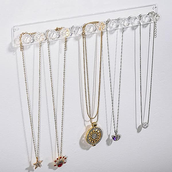 2 Pieces Necklace Hanger, Wall Mounted Jewelry Stand