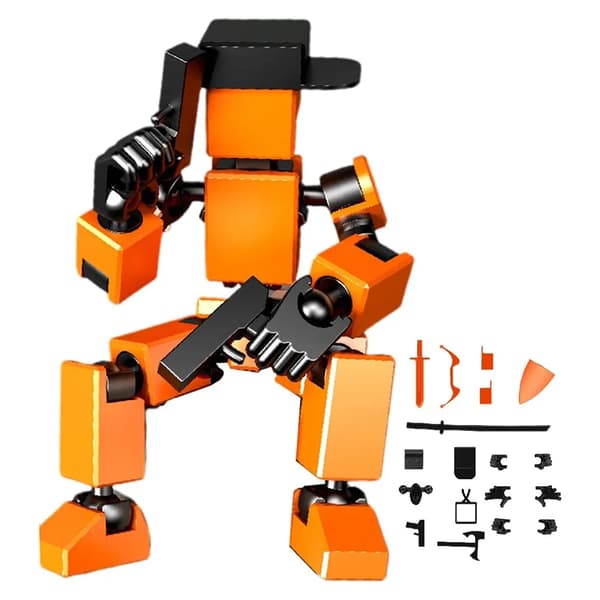 13 Actionfigurer Leker med Flere Tilbehør Mini Actionfigur Dummy Montering Ferdig Skrivebordsdekorasjon Gaver til Ham Blue